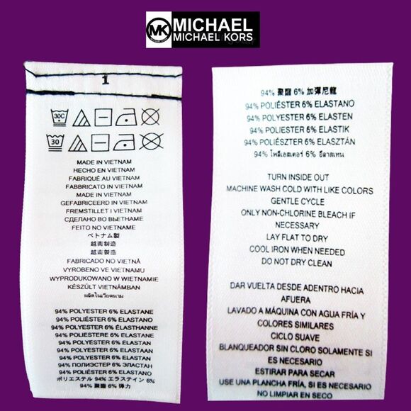 MICHAEL Michael Kors NEW Bohemian DUFFLE Snake Keyhole Cold Shoulders Dress L - Picture 10 of 11